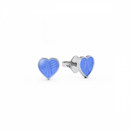 Ørestikker med lyseblå hjerter - Pia & Per